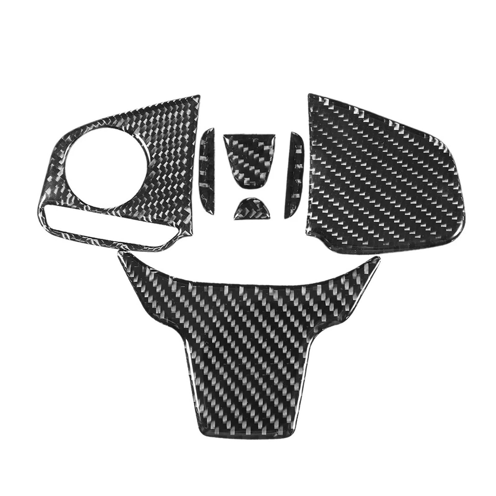 Zubehör Innenraum Carbon Fiber Lenkrad Taste Schalter Panel Trim Abdeckung Verschleiß-beständig Auto Zubehör Für Civic 10th FC/FK 2016-2019 Interieur Zubehör(Type C) von HYQHYX