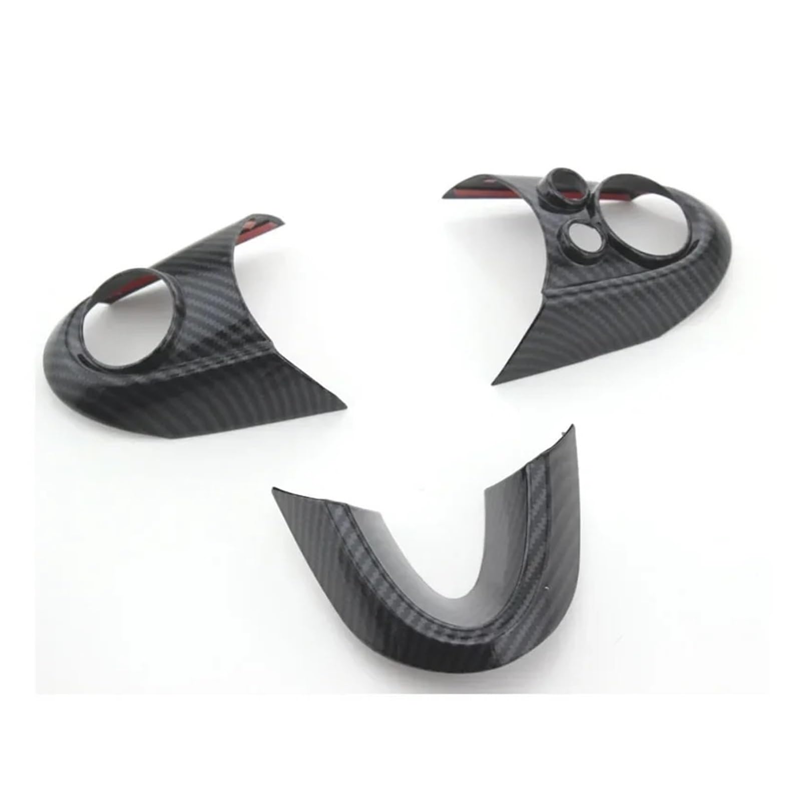 Zubehör Innenraum Carbon Fiber Lenkrad Trim Abdeckung Für MINI Für Cooper F54 F55 F56 F57 F60 Auto Innen Dekoration Interieur Zubehör(Style B) von HYQHYX