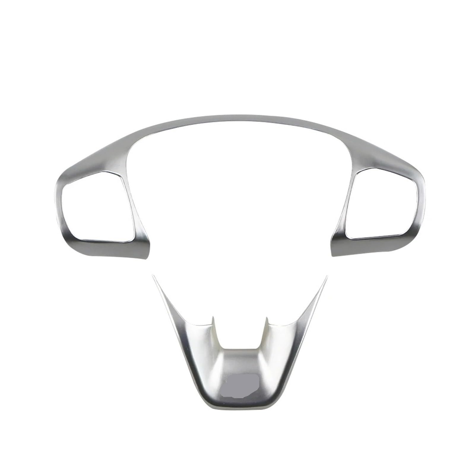 Zubehör Innenraum Für Ford Für Puma 2019-2022 Zubehör ABS Carbon Fiber/Matte Auto Lenkrad Trim Control Button Rahmen Abdeckung Styling Interieur Zubehör(ABS Chrome) von HYQHYX