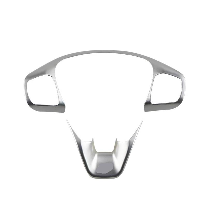 Zubehör Innenraum Für Ford Für Puma 2019-2022 Zubehör ABS Carbon Fiber/Matte Auto Lenkrad Trim Control Button Rahmen Abdeckung Styling Interieur Zubehör(ABS Chrome) von HYQHYX