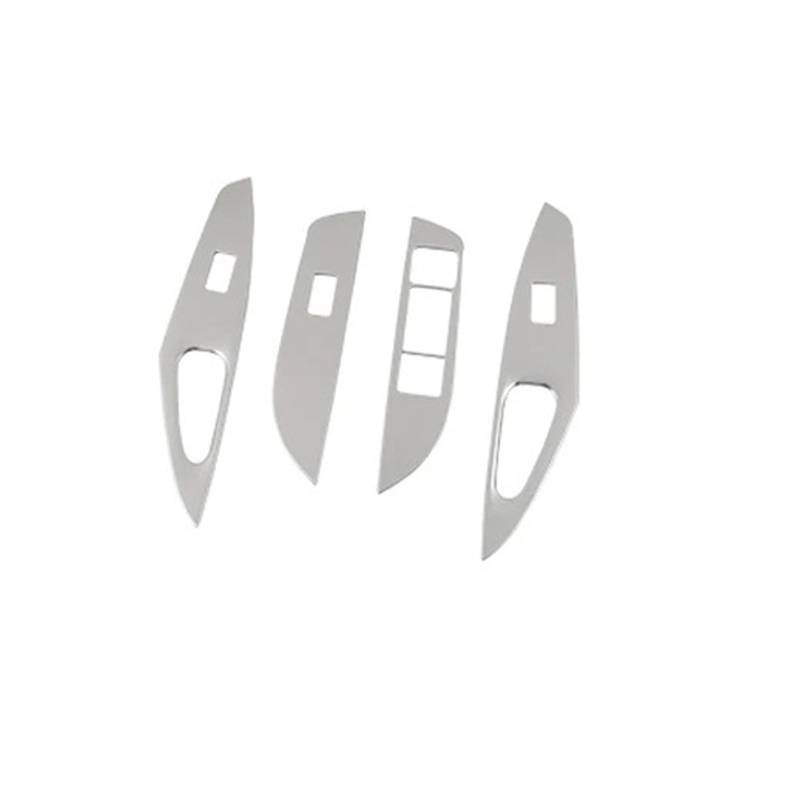 Zubehör Innenraum Für Toyota Für Corolla E210 2019-2024 Für Hybrid Edelstahl Auto Fensterheber Schalter Taste Panel Abdeckung Trim Aufkleber Interieur Zubehör(Silber) von HYQHYX