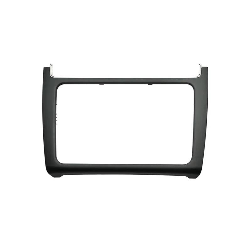 Zubehör Innenraum Für VW Für Polo 2014 2015 2016 2017 Autoradio Einbau Armaturenbrett Umbaurahmen Kit Audio Blende Blende Frontplatte Interieur Zubehör(Matt-schwarz) von HYQHYX