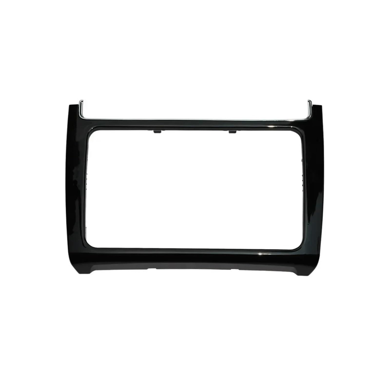 Zubehör Innenraum Für VW Für Polo 2014 2015 2016 2017 Autoradio Einbau Armaturenbrett Umbaurahmen Kit Audio Blende Blende Frontplatte Interieur Zubehör(Piano Black) von HYQHYX