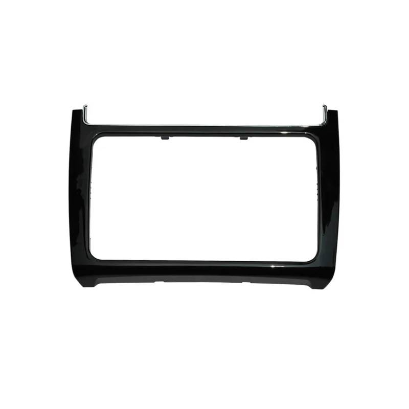 Zubehör Innenraum Für VW Für Polo 2014 2015 2016 2017 Autoradio Einbau Armaturenbrett Umbaurahmen Kit Audio Blende Blende Frontplatte Interieur Zubehör(Piano Black) von HYQHYX
