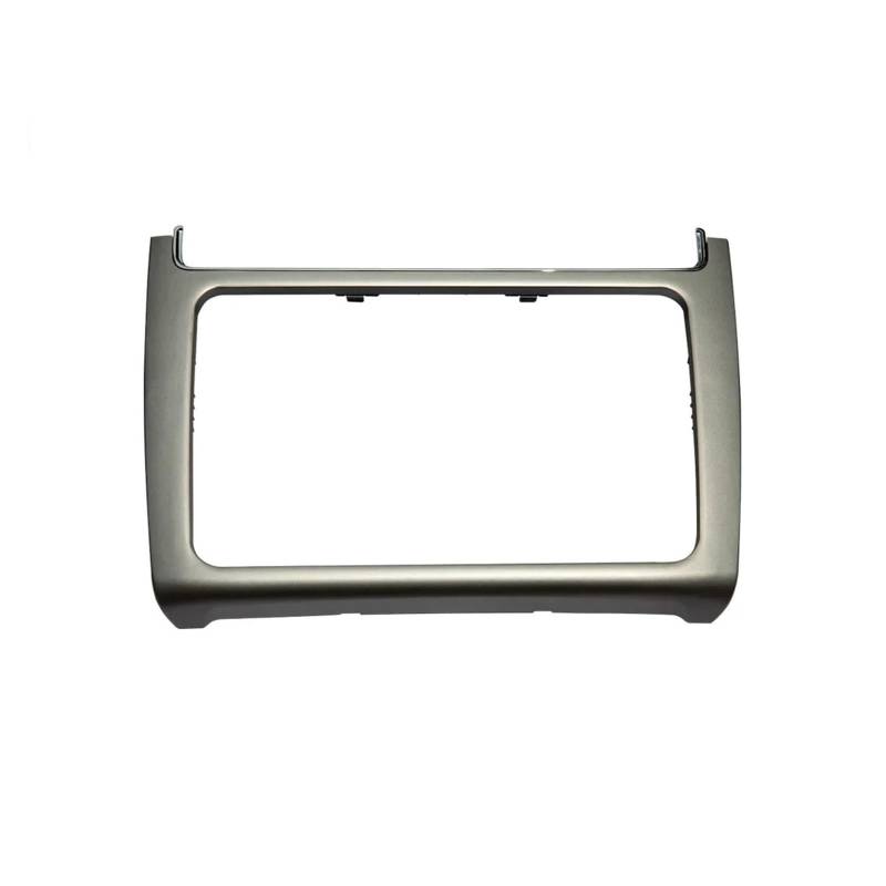 Zubehör Innenraum Für VW Für Polo 2014 2015 2016 2017 Autoradio Einbau Armaturenbrett Umbaurahmen Kit Audio Blende Blende Frontplatte Interieur Zubehör(Silver Grey) von HYQHYX