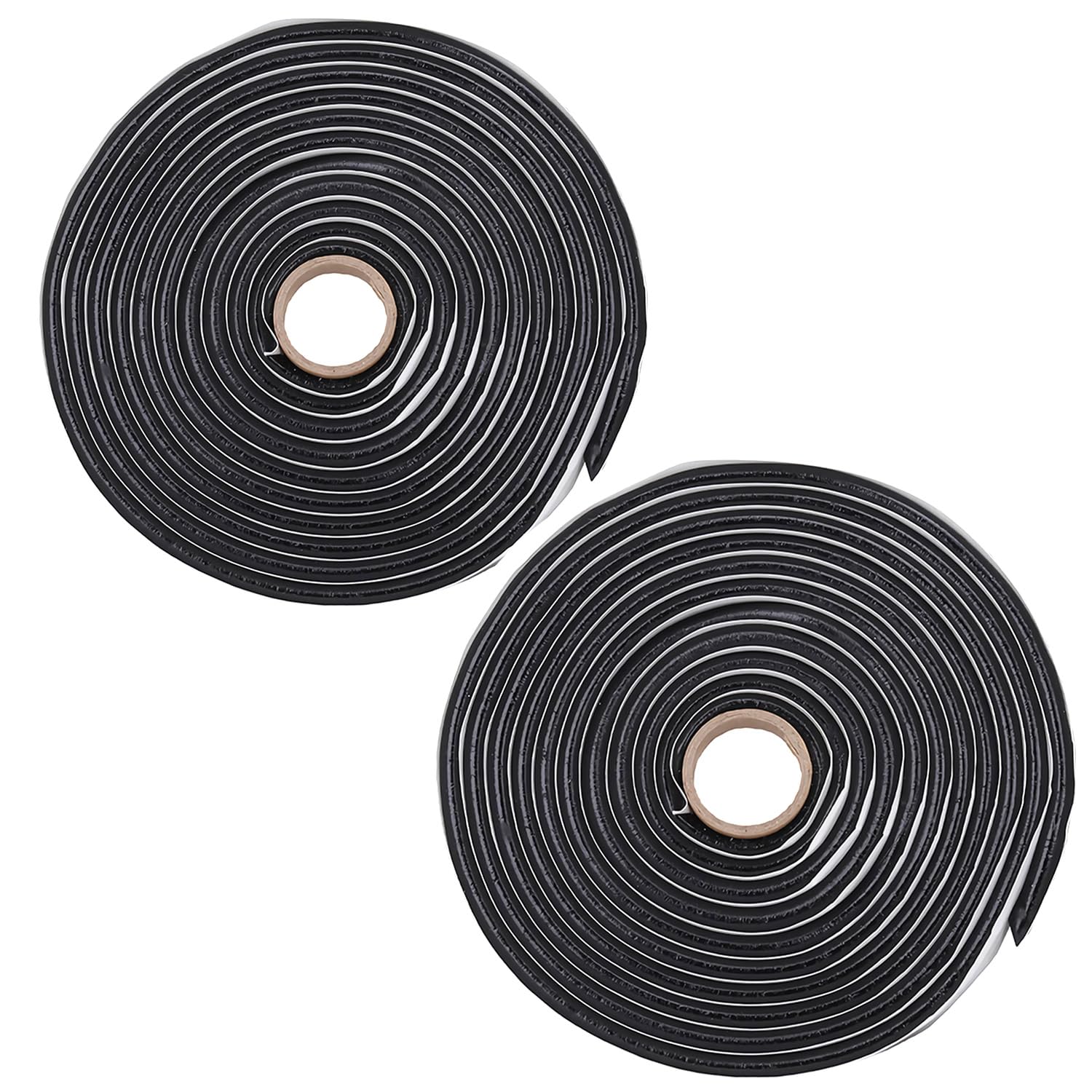 HYRYC Butylschnur 6mm x 5m Butylrundschnur Schwarz Butylrundschnur Klebeband zum Einkleben und Abdichten von Kfz Rücklichter Headlights Fenster Schachtdeckel 2Stk (2 STK, 6mm) von HYRYC