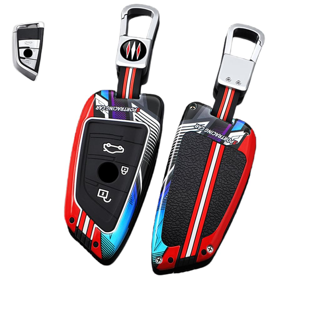 Autoschlüssel Hülle Kompatibel mit BMW 1er 2er 5er 6er 7er Active Tourer F21 F45 F46 X1 F48 X2 X3 X4 X5 X6 F15 F85 F16 F86, Zinklegierung Autoschlüssel (G) von HYSDFFG