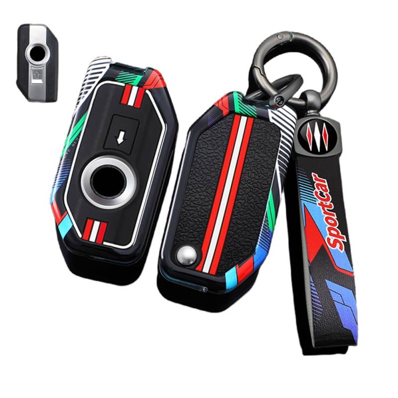 Autoschlüssel Hülle Kompatibel mit BMW R1250GS R1200RT R1200GS R1200RS F750GS F850GS F900R F900XR C400gt K1600GT K1600B, Zinklegierung Autoschlüssel (B) von HYSDFFG