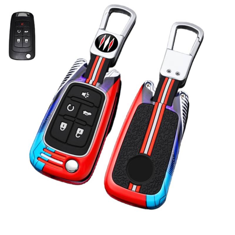 Autoschlüssel Hülle Kompatibel mit Chevrolet Aveo Spark Cruze Opel Vauxhall Adam Cascada Mokka Astra Buick Regal Lacrosse, Zinklegierung Autoschlüssel (8) von HYSDFFG