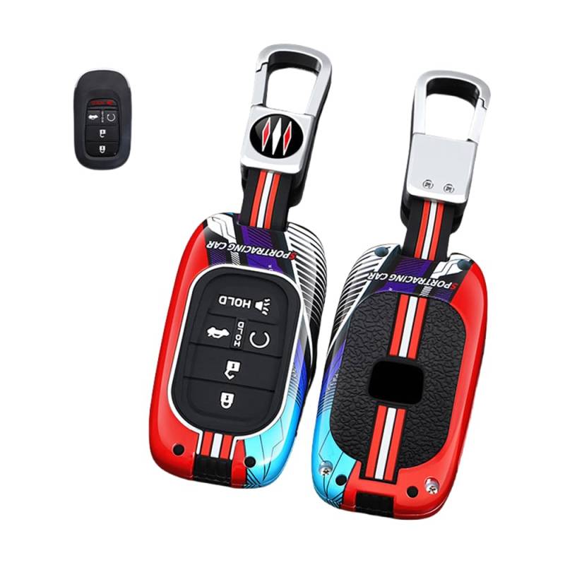 Autoschlüssel Hülle Kompatibel mit Honda HRV Accord Civic Freed Pilot Vezel RV3 RV4 RV5 RV6 2022 2023, Zinklegierung Autoschlüssel (12) von HYSDFFG