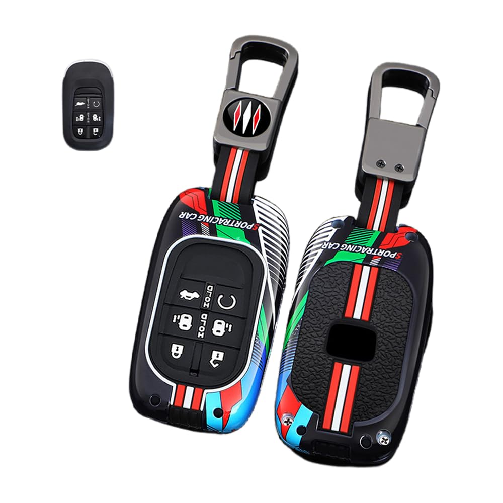 Autoschlüssel Hülle Kompatibel mit Honda HRV Accord Civic Freed Pilot Vezel RV3 RV4 RV5 RV6 2022 2023, Zinklegierung Autoschlüssel (13) von HYSDFFG