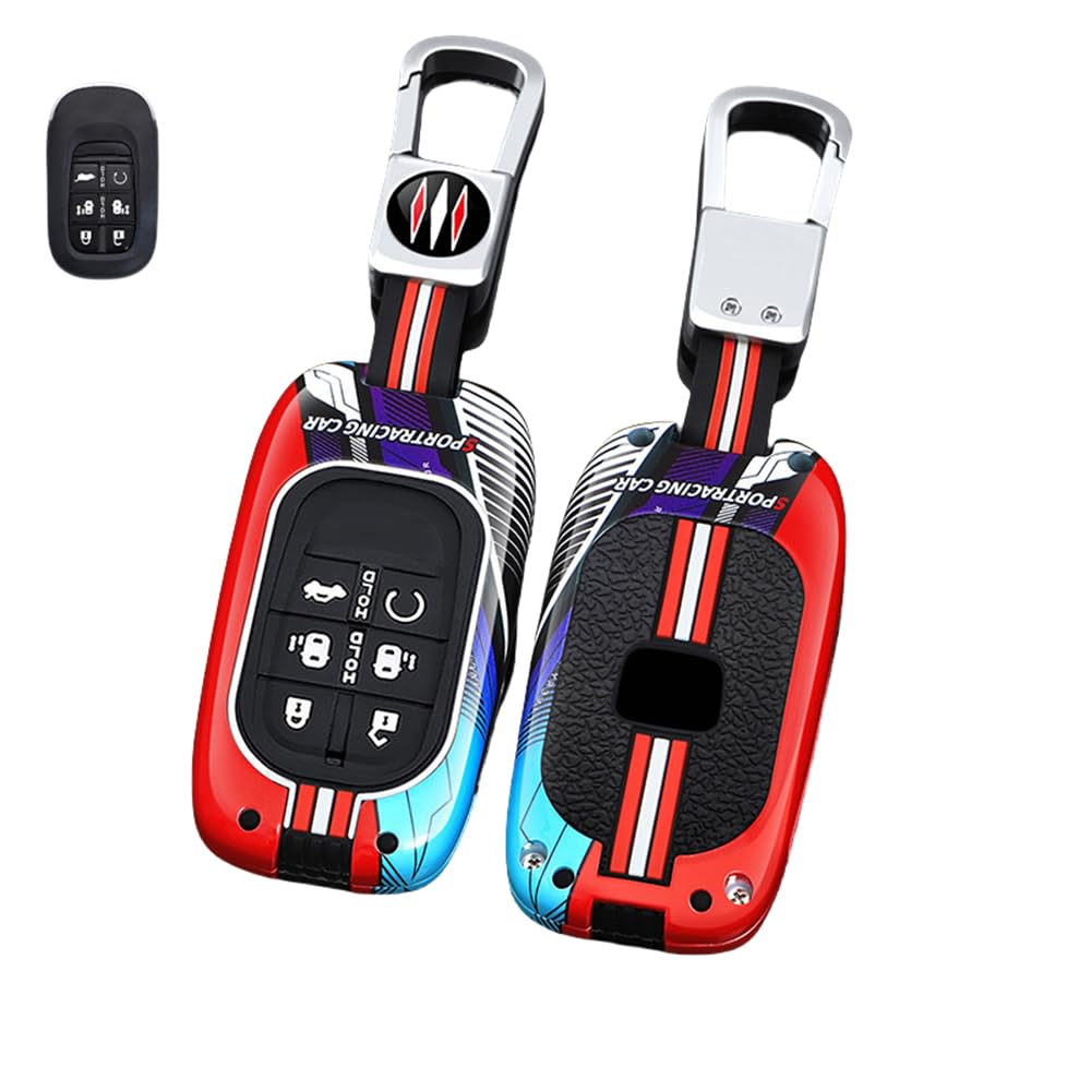 Autoschlüssel Hülle Kompatibel mit Honda HRV Accord Civic Freed Pilot Vezel RV3 RV4 RV5 RV6 2022 2023, Zinklegierung Autoschlüssel (14) von HYSDFFG