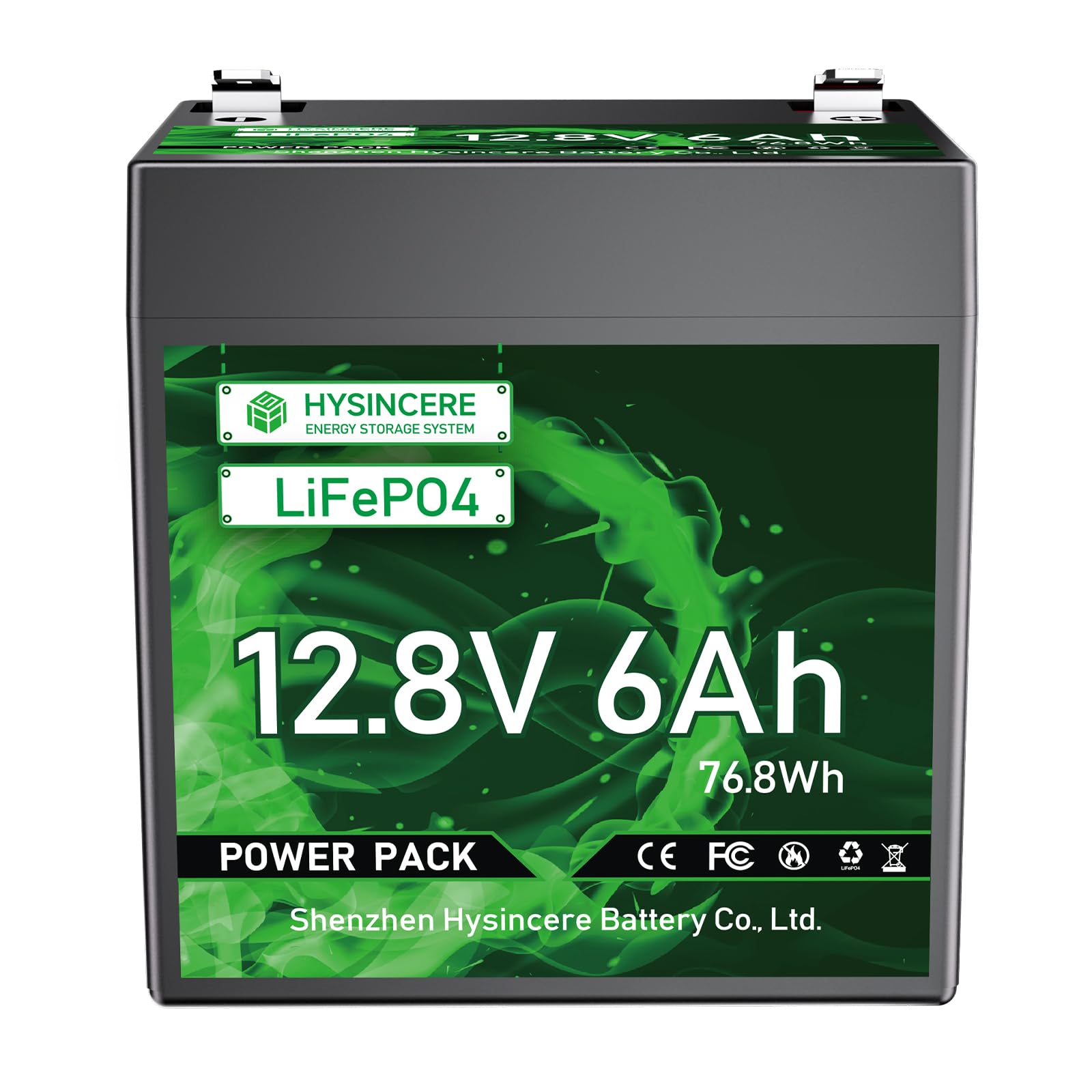 HYSINCERE 12V 6Ah LiFePO4 Lithium Batterie mit 10A BMS-Intelligent Schutz, Wiederaufladbare Akku 3000+ Deep Cycle für Notstrombeleuchtung, Fischfinder, Camping, Rasenmäher, Solarpanel, Wohnmobile HYSINCERE 12V 6Ah LiFePO4 Lithium Batterie mit 10A BMS-Intelligent Schutz, Wiederaufladbare Akku 3000+ Deep Cycle für Notstrombeleuchtung, Fischfinder, Camping, Rasenmäher, Solarpanel, Wohnmobile von HYSINCERE