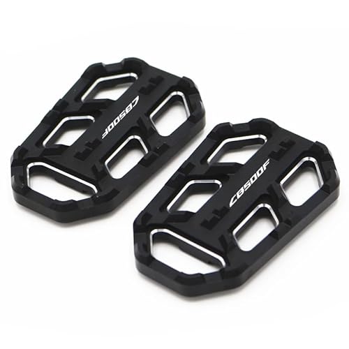 Motorrad-Pedal/Passend for Honda CB500X CB500F CB400X CB400F CBR500R Motorrad-Fußrasten CNC-Fußrasten vorne Fußstützen Pedalvergrößerungszubehör(CB500F Black) von HYUDXH