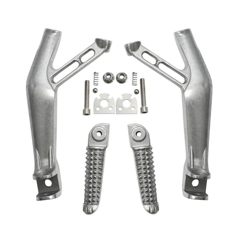 Motorrad-Pedal Fußrastenhalterung for den hinteren Passagierfuß/Passend for Yamaha YZF R6 2017-2025 R1 R1S R1M 2015-2024 R7 2022-2024 2023 Motorrad(Silver) von HYUDXH