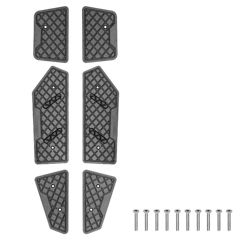 Motorrad-Pedal Motorrad-Fußstütze/Passend for BMW C400GT C 400 GT C400 GT 2018-2024 2020 2022 Modifizierte Aluminiumlegierung Anti-Rutsch-Fußstützen Fußpedal(Black) von HYUDXH
