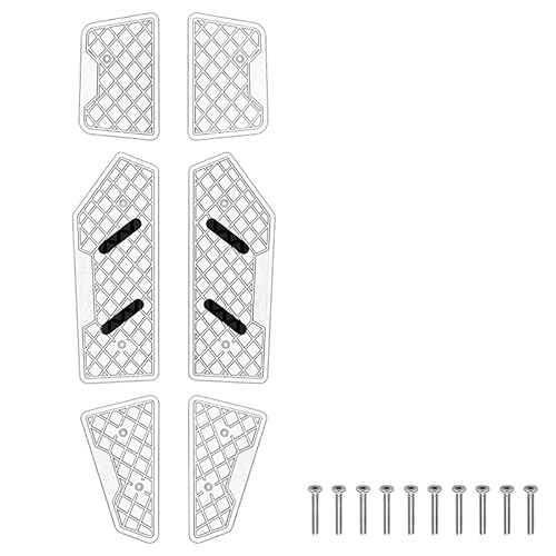 Motorrad-Pedal Motorrad-Fußstütze/Passend for BMW C400GT C 400 GT C400 GT 2018-2024 2020 2022 Modifizierte Aluminiumlegierung Anti-Rutsch-Fußstützen Fußpedal(Silvery) von HYUDXH