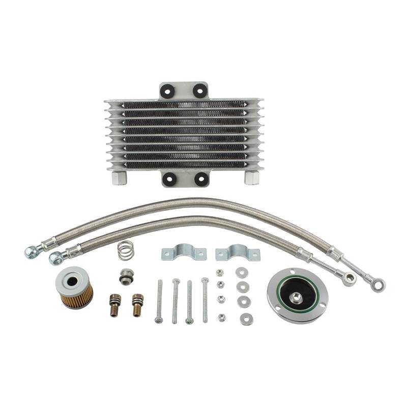Water Cooler Kühler, Motorradzubehör, Ölkühler, 12 Reihen/Fit for Suzuki GS GN GZ GSX EN Dirt Bike Enduro Motocross Modifizierte Teile von HYUDXH