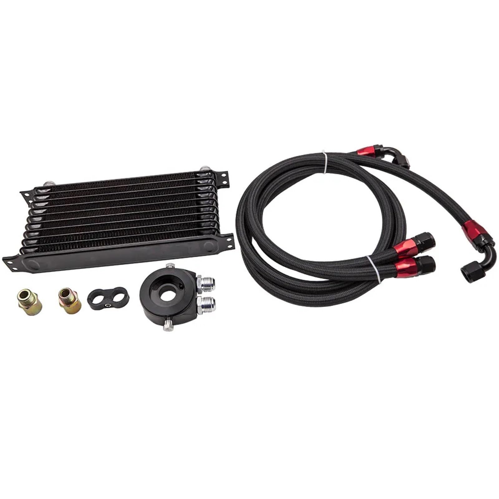 Water Cooler Universal 10 Row AN-10 Engine Aluminum Oil Cooler Kit + Filter Adaptor Hose End Water Cooler Universal 10 Row AN-10 Engine Aluminum Oil Cooler Kit + Filter Adaptor Hose End von HYUDXH