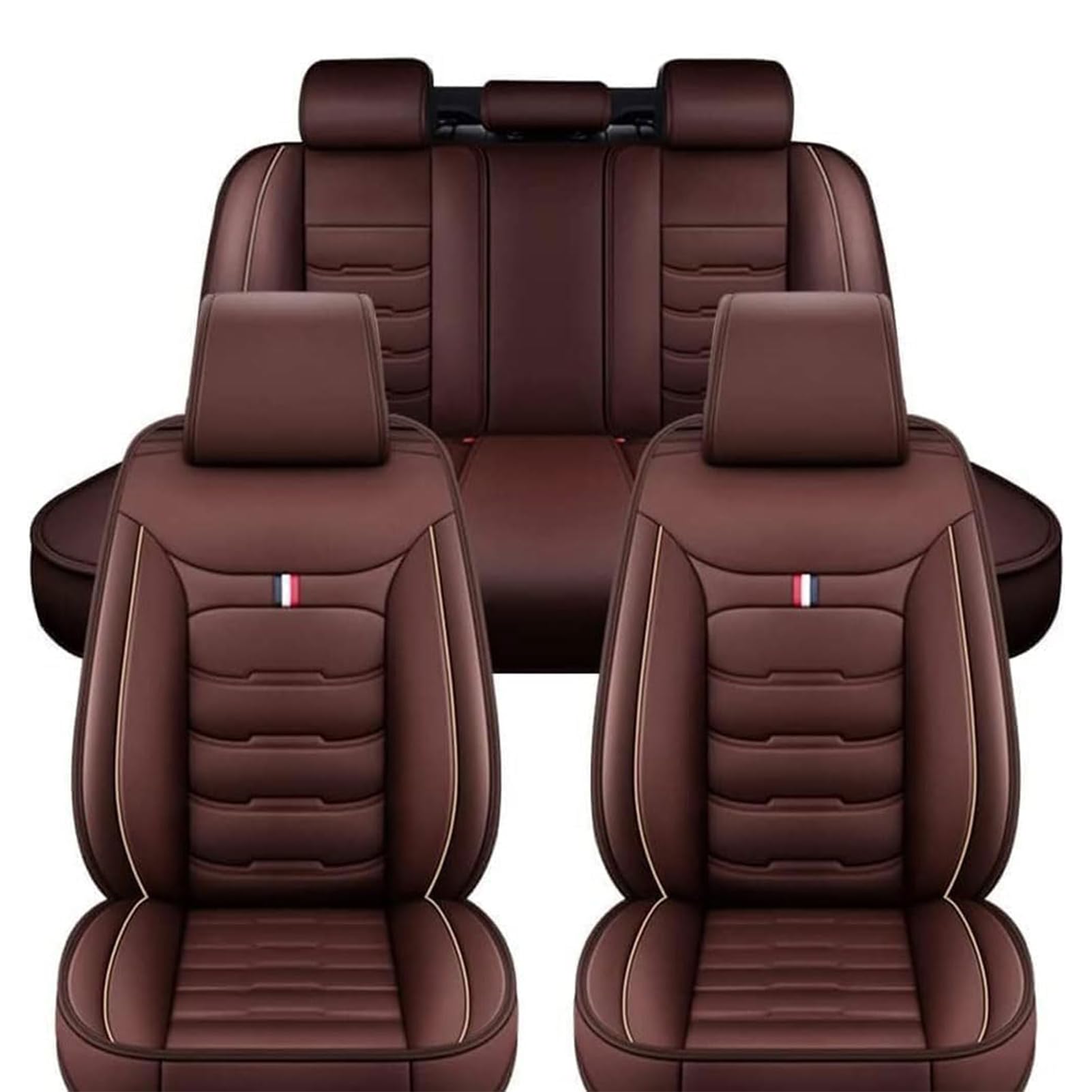 Auto Sitzbezüge Sets für Dacia Sandero Stepway 5 Seats, Autositzbezüge Vorne Hinten Sitzschoner Wasserdichter Schonbezug Sitzkissenschutz Zubehör,Coffee/A Auto Sitzbezüge Sets für Dacia Sandero Stepway 5 Seats, Autositzbezüge Vorne Hinten Sitzschoner Wasserdichter Schonbezug Sitzkissenschutz Zubehör,Coffee/A von HYYLL