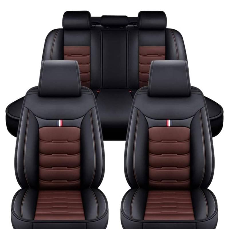 Auto Sitzbezüge Sets für Mazda 6 Cx5 3 Cx3 Cx7 Cx30 2000-2024, Autositzbezüge Vorne Hinten Sitzschoner Wasserdichter Schonbezug Sitzkissenschutz Zubehör,Black_Coffee/A von HYYLL
