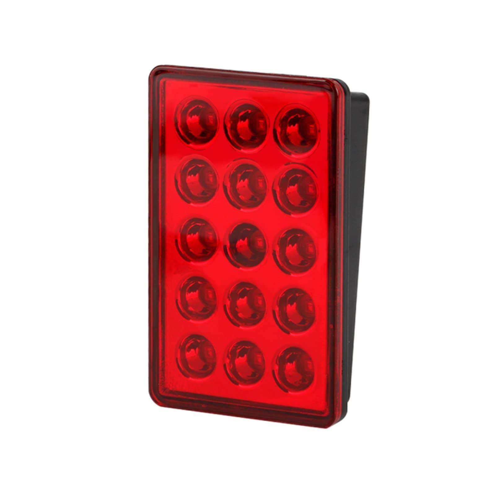HYZZ Rücklicht Bremslicht F1 L&E&D Bremslicht Auto Auto Motorcylce Stop Pilot Lights Warning Tail Square Rear Light Reverse Safety Strobe Lamp 12V (Farbe : Rot) von HYZZ