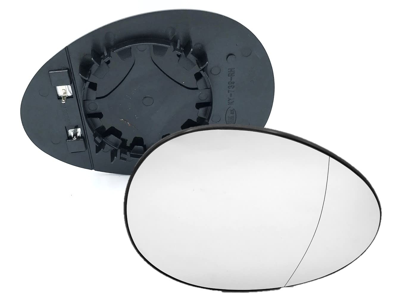 HZ-DESIGN Spiegelglas für Außenspiegel Glas Rechts beheizbar kompatibel mit Cooper One R55 R56 R57 von HZ-DESIGN