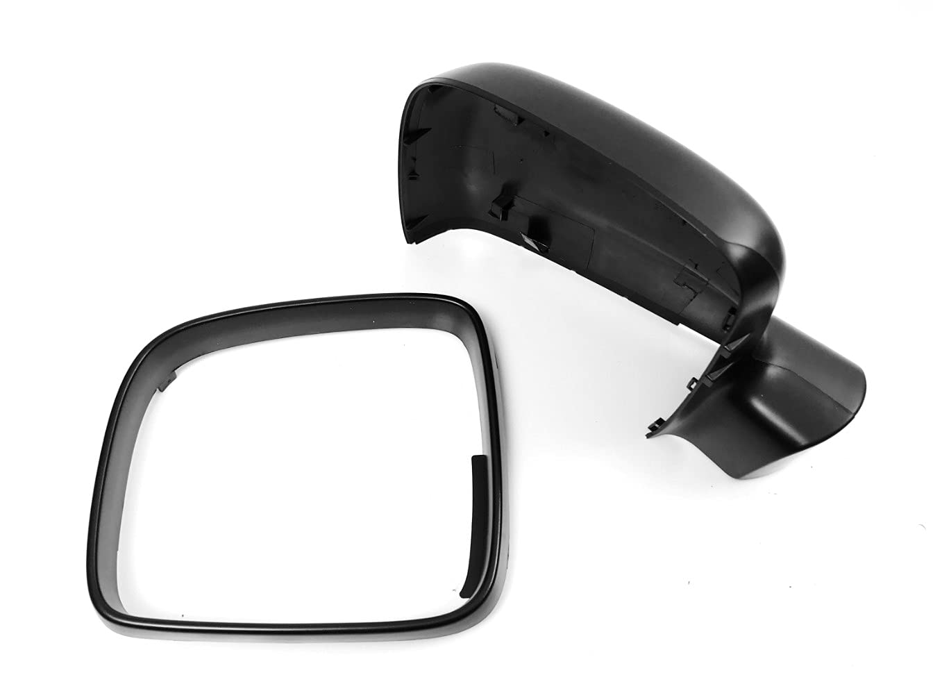 HZ-DESIGN kompatibel mit/Ersatz für Aussenspiegel Abdeckung Spiegelkappe Rahmen links Gehäuse schwarz passend für VW T5 und VW Caddy 03-09 von HZ-DESIGN