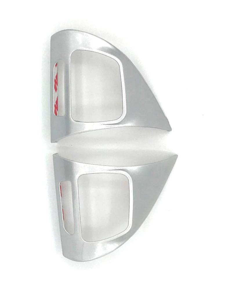 MFL Lenkrad Blenden Abdeckung Set Silber kompatibel mit Golf 6 Passat 3C Touran GP2 Sharan von HZ-DESIGN