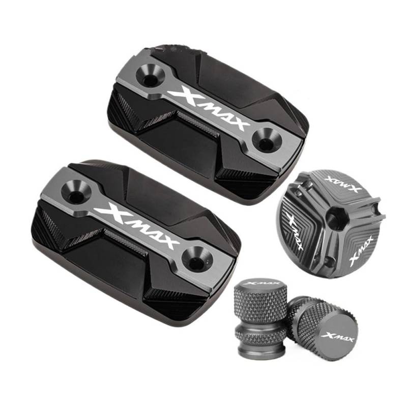Für Xmax 250 300 XMAX300 XMAX250 2017-2023 Motorrad Vorderradbremse Kupplungszylinder Flüssigkeitsbehälterdeckel Öleinfülldeckel Bremse Kupplung Öl Abdeckung von HZAWSGA