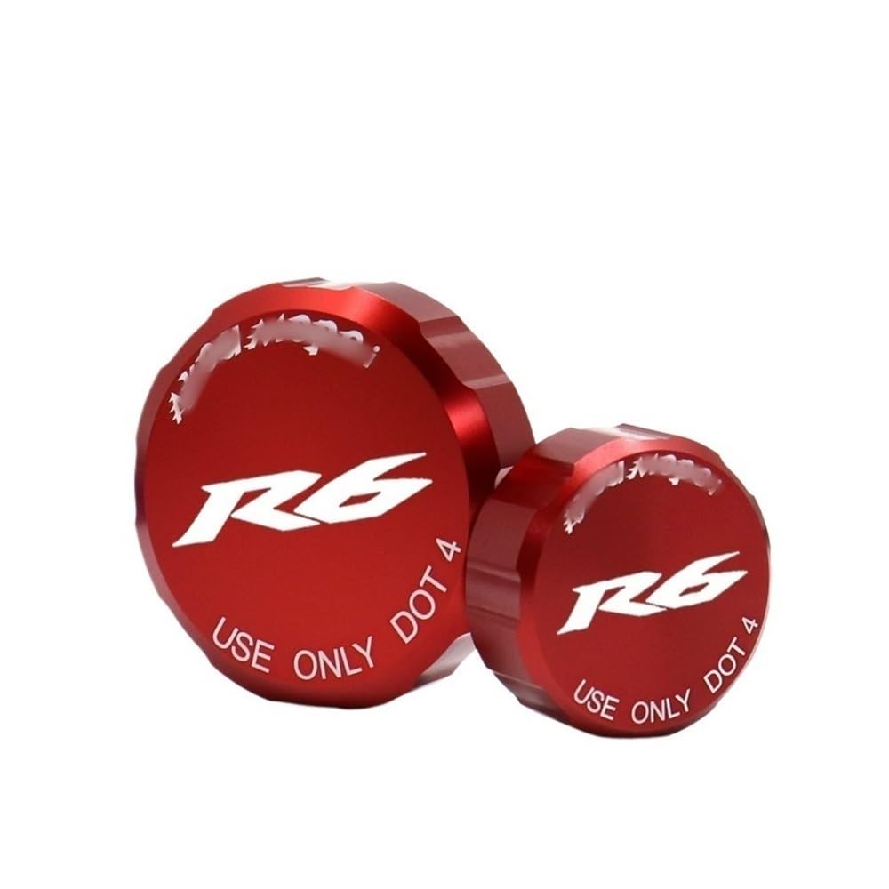 Für YZF R6 YZFR6 YZF-R6 2010-2021 2019 Motorrad CNC Aluminium Hinten Vorne Brems Flüssigkeit Reservoir Kappe Zylinder Abdeckung Bremse Kupplung Öl Abdeckung Für YZF R6 YZFR6 YZF-R6 2010-2021 2019 Motorrad CNC Aluminium Hinten Vorne Brems Flüssigkeit Reservoir Kappe Zylinder Abdeckung Bremse Kupplung Öl Abdeckung von HZAWSGA
