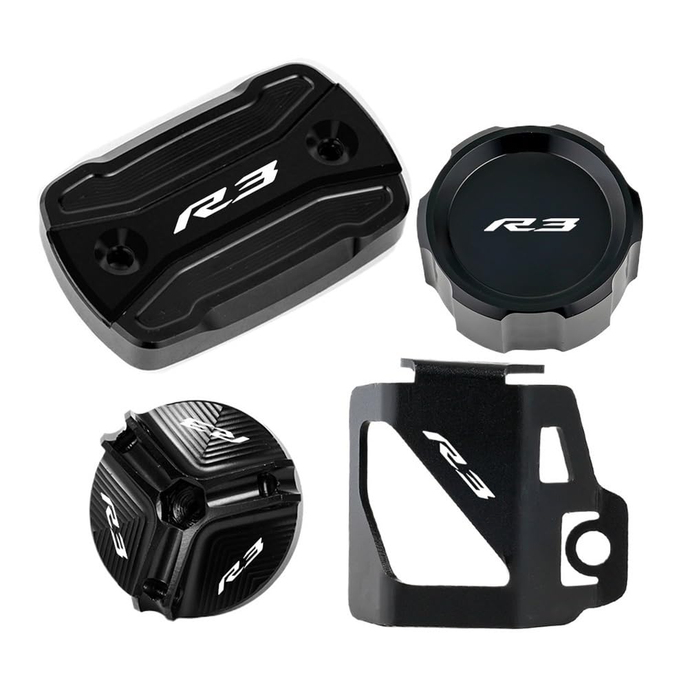 Für YZFR3 YZF R3 YZF-R3 2015-2024 Motorrad Zubehör Vorne Hinten Brems Flüssigkeit Reservoir Tank Abdeckung Öl Einfülldeckel Bremse Kupplung Öl Abdeckung Für YZFR3 YZF R3 YZF-R3 2015-2024 Motorrad Zubehör Vorne Hinten Brems Flüssigkeit Reservoir Tank Abdeckung Öl Einfülldeckel Bremse Kupplung Öl Abdeckung von HZAWSGA