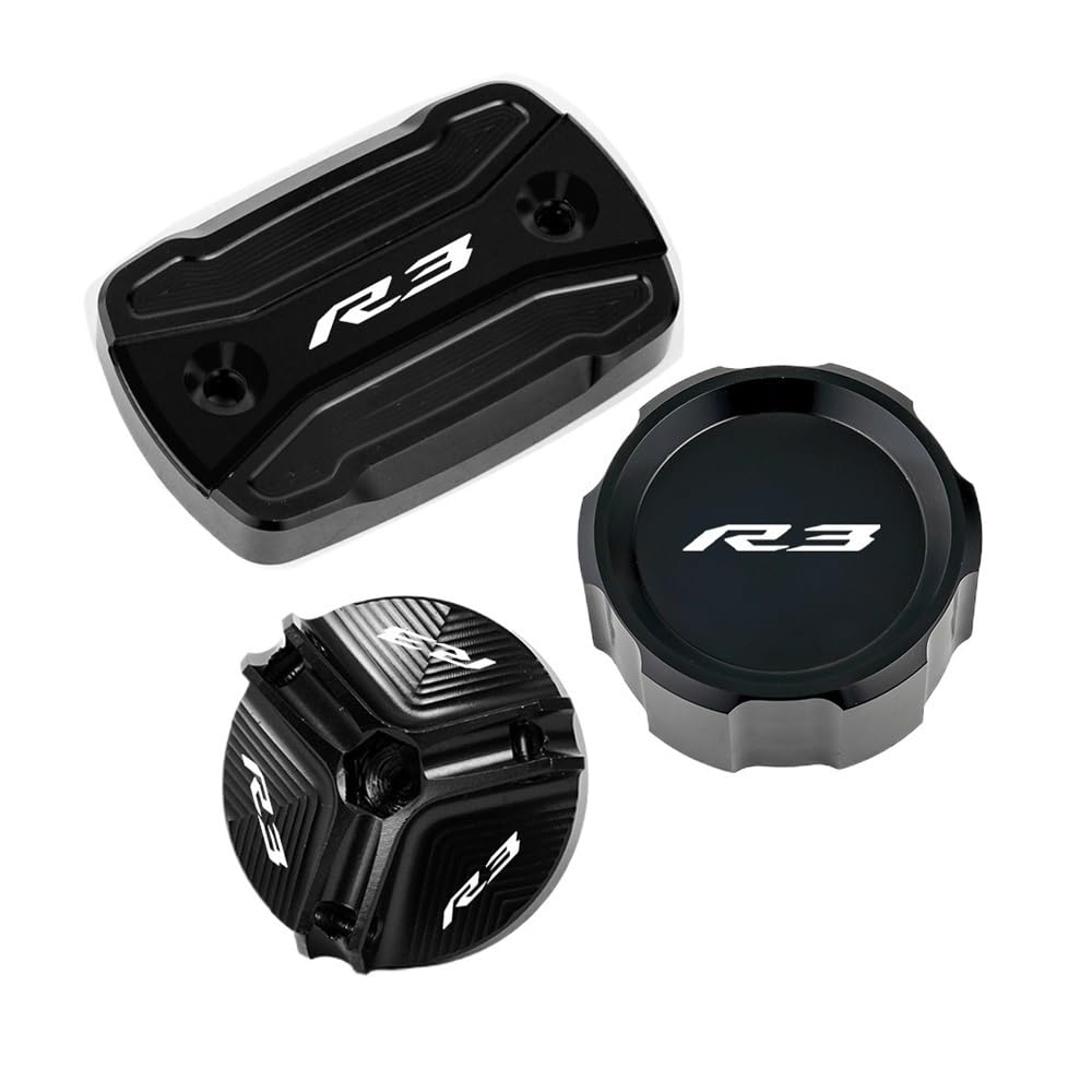 Für YZFR3 YZF R3 YZF-R3 2015-2024 Motorrad Zubehör Vorne Hinten Brems Flüssigkeit Reservoir Tank Abdeckung Öl Einfülldeckel Bremse Kupplung Öl Abdeckung Für YZFR3 YZF R3 YZF-R3 2015-2024 Motorrad Zubehör Vorne Hinten Brems Flüssigkeit Reservoir Tank Abdeckung Öl Einfülldeckel Bremse Kupplung Öl Abdeckung von HZAWSGA