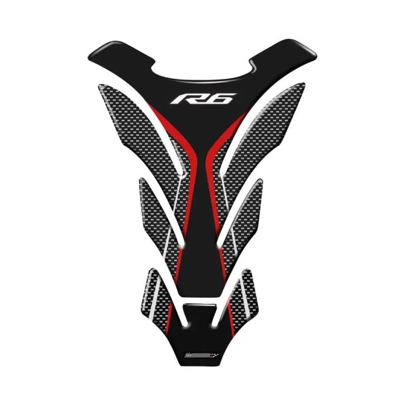 Körperaufkleber FÜR YZF-R6 R6 R6S Tankpad Aufkleber Fishbone Tank Pad Aufkleber Öl Schutz Abdeckung Dekoration Motorrad von HZAWSGA