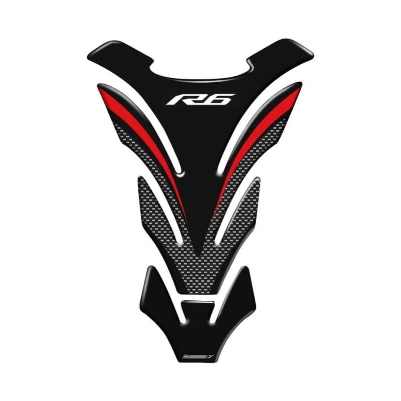 Körperaufkleber FÜR YZF-R6 R6 R6S Tankpad Aufkleber Fishbone Tank Pad Aufkleber Öl Schutz Abdeckung Dekoration Motorrad von HZAWSGA