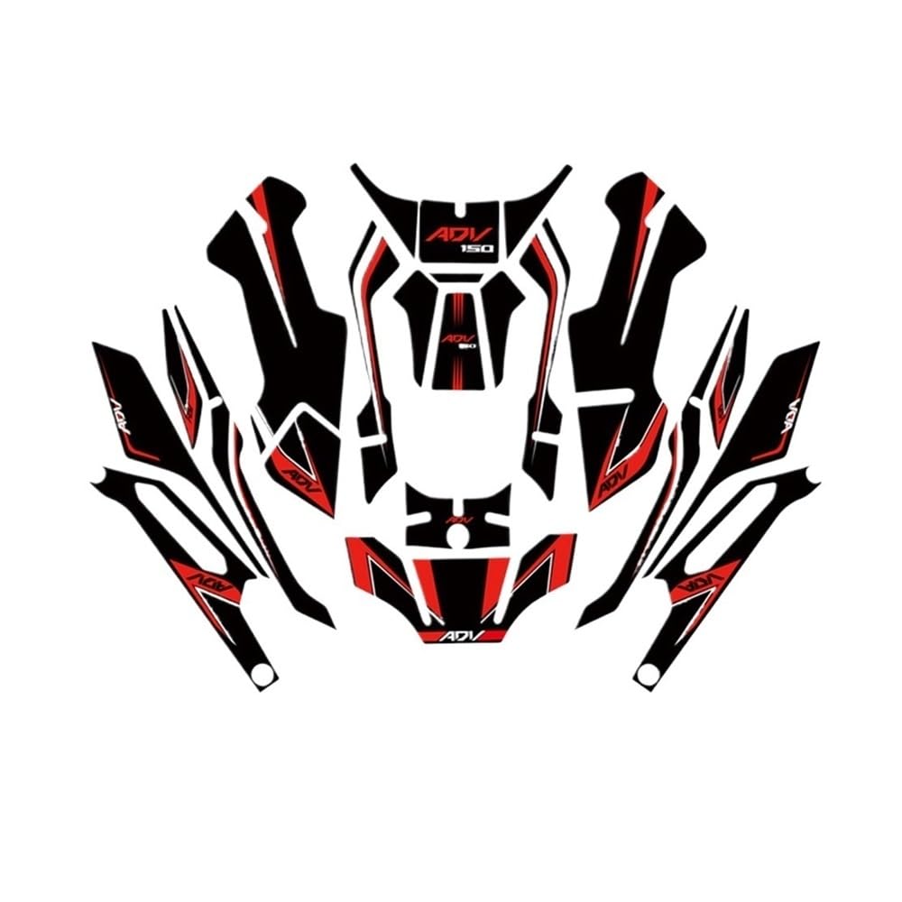 Körperaufkleber Für ADV 150 Adv150 Front Verkleidung Shell Voll Reflektierende Aufkleber Set Motorrad Körper Dekoration Aufkleber Körperaufkleber Für ADV 150 Adv150 Front Verkleidung Shell Voll Reflektierende Aufkleber Set Motorrad Körper Dekoration Aufkleber von HZAWSGA
