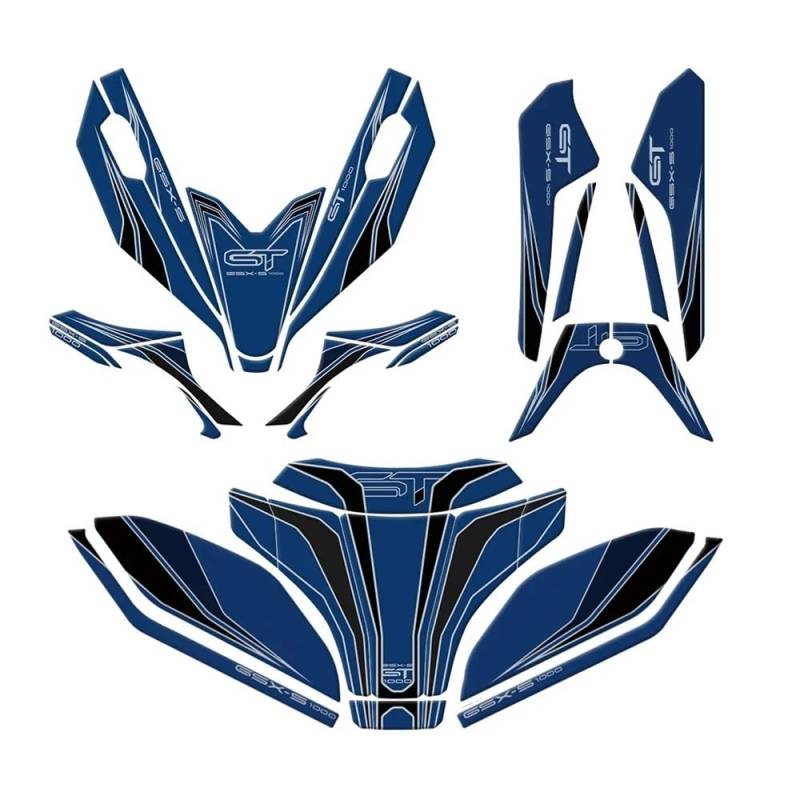 Körperaufkleber Für GSX S1000GT GSX-S1000GT 2022-2023-2024 Motorradschutzsystem Vollverkleidungsschutz-Kit Aufkleber von HZAWSGA