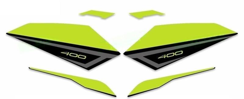 Körperaufkleber Für Z400 2020 Motorrad Zubehör Aufkleber Verkleidung Aufkleber Reflektierende Volle Fahrzeug Aufkleber Kit von HZAWSGA