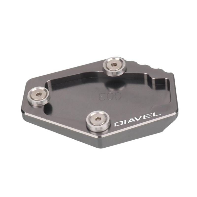 Seitenständer Platte Für Diavel 1260 Diavel1260 2019 2020 2021 2022 Motorrad CNC Kickstand Fuß Seitenständer Verlängerungspolster Stützplatte von HZAWSGA