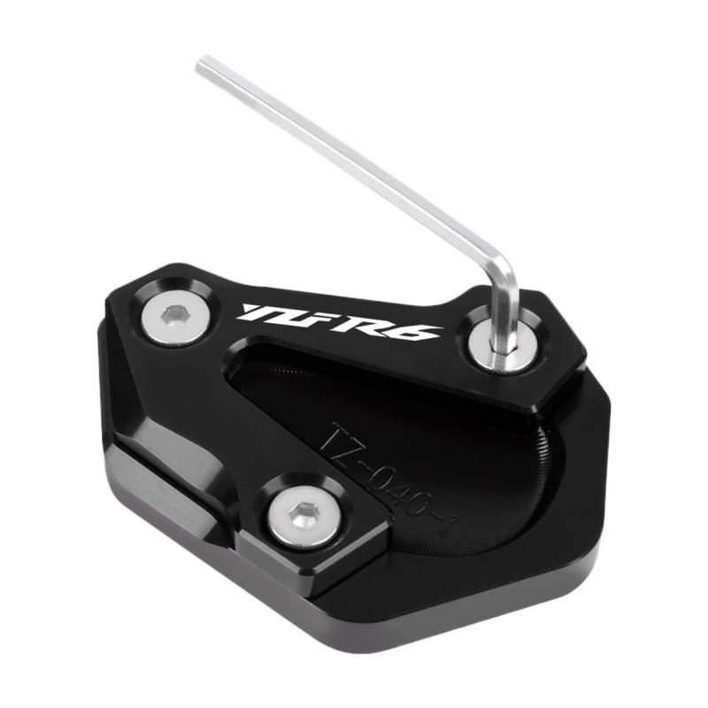 Seitenständer Platte Für YZF-600 R6 YZFR6 YZF600 YZF-R6 2006-2013 2014 2015 2016 Ständer Fuß Seitenständer Verlängerung Stützplatte Vergrößern Pad von HZAWSGA