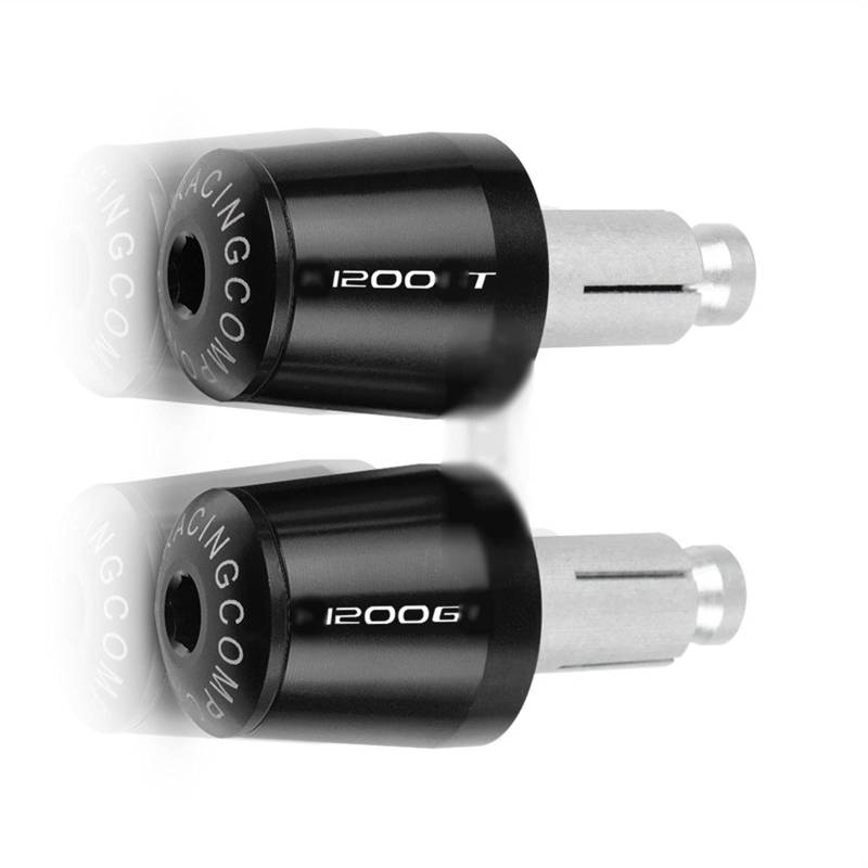 7/8 "22mm Motorrad Lenkergriffe Ende Lenkerkappe Endstopfen für BMW K1200GT K 1200 GT K1200 GT 2005-2009 2006 2007 2008 Armaturen (Color : Black Black) von HZGLY