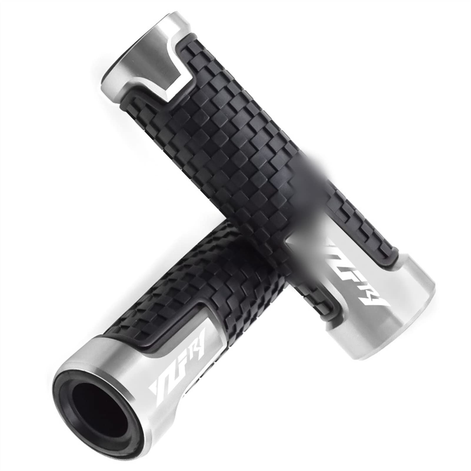 Für Yamaha YZFR1/YZF-R1/R1M/R1S 2015-2018 2016 2017 Motorrad 7/8 "22mm Universal-Anti-Rutsch-Lenkergriff Lenkergriffe (Color : Silver) von HZGLY