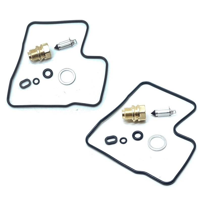 Für Honda VT600 VT600C VT600CD Shadow VLX 1988-1998 VT 600 Vergaser-Reparatur-Kit-Wiederaufbau-Sätze Carb-Dichtung Float-Nadelventile (Color : 2 Carburetor Kits) von HZLXF1