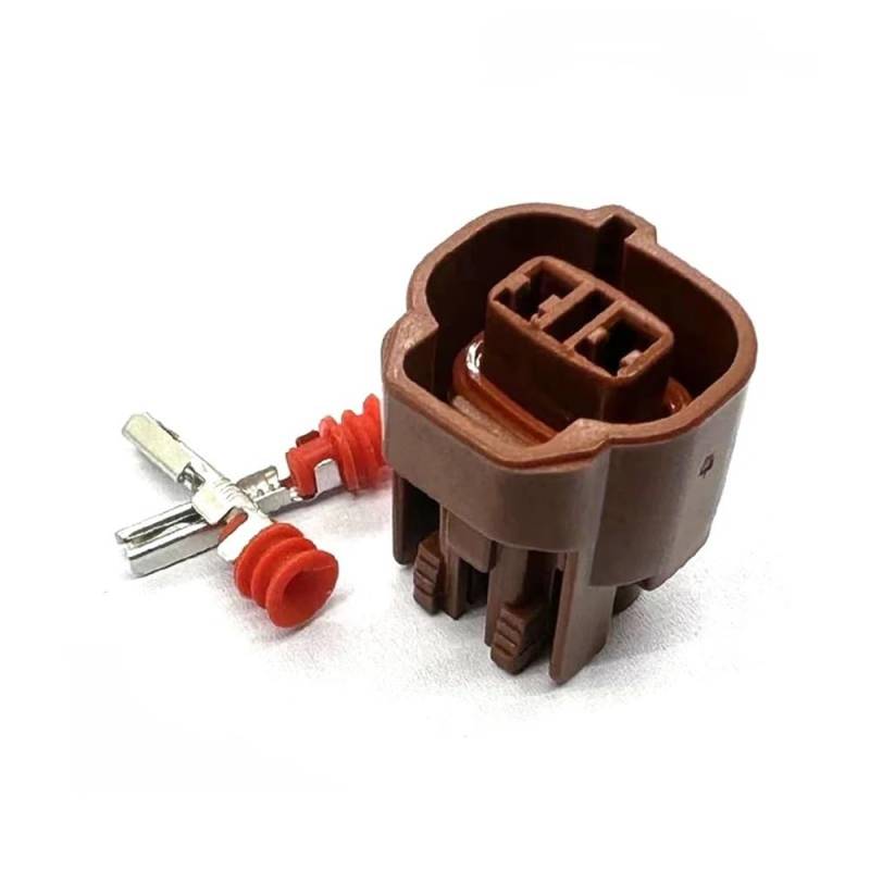 HZSMYXGS 1 Satz 2-poliger 2,0-mm-wasserdichter Auto-Blinkerstecker Weiblicher Kühlmitteltemperatursensor-Anschluss 6189-0033 Auto Sensorstecker(2 Pin Female) von HZSMYXGS