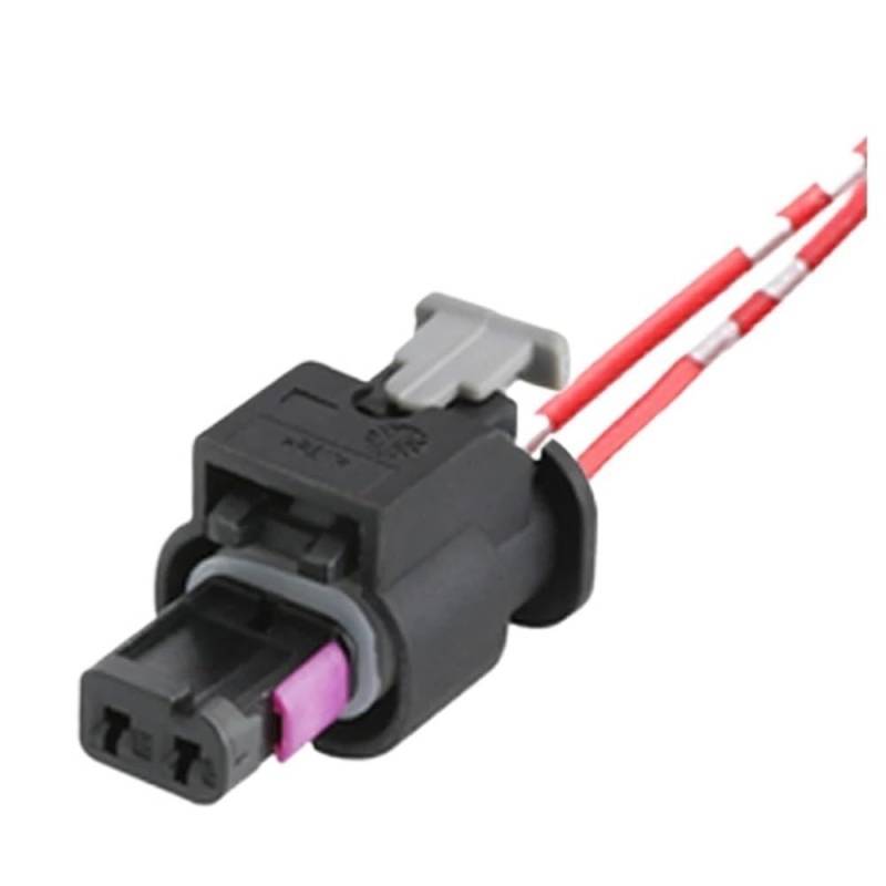 HZSMYXGS 2 Pin Auto Kraftstoff Injektor Kabelbaum Stecker Wasserdicht Sensor Stecker 0-2112986-1 1-1718643-1 Auto Sensorstecker(2p Female) von HZSMYXGS
