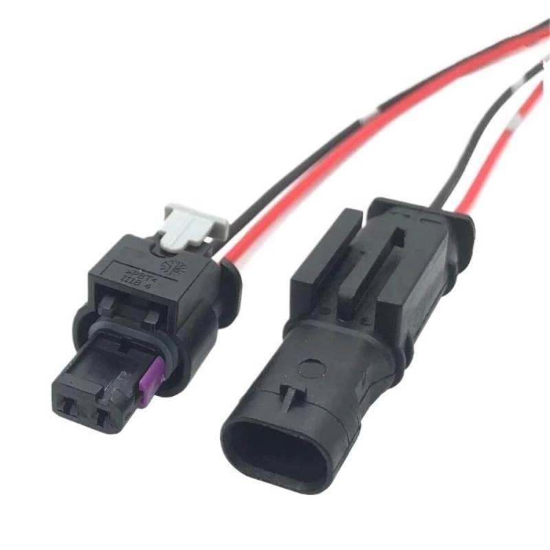 HZSMYXGS 2 Pin Auto Kraftstoff Injektor Kabelbaum Stecker Wasserdicht Sensor Stecker 0-2112986-1 1-1718643-1 Auto Sensorstecker(2p Male Female) von HZSMYXGS