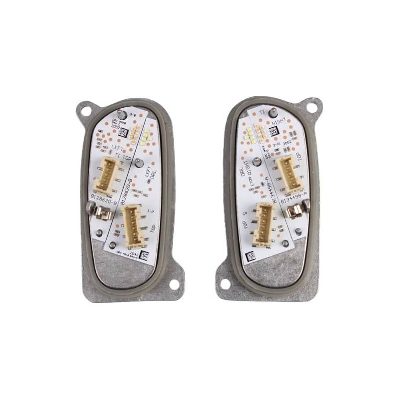 HZSMYXGS 5FJ941475 5FJ941476 Kompatibel Mit Seat Für Leon Für Tarraco 2019–2024 1 Paar Auto-Frontscheinwerfermodul DRL Mit Kühlkörper-Lichtquelle Lichtmodul Auto von HZSMYXGS