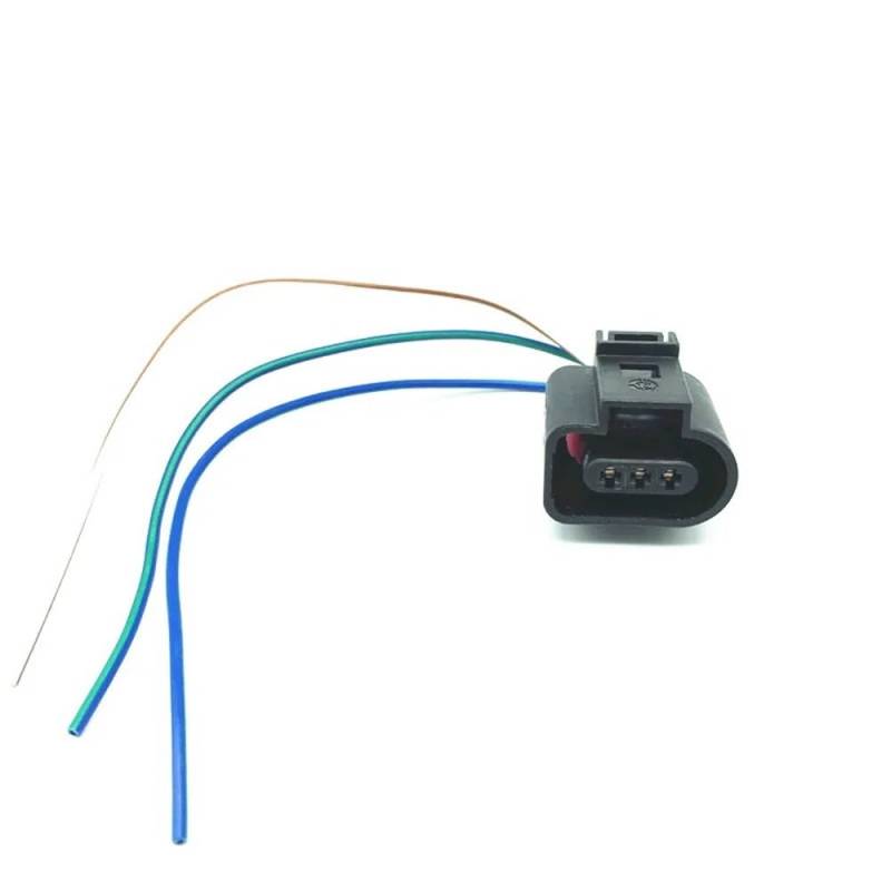HZSMYXGS Kompatibel Mit A1 A2 A3 A4 A6 A8 Q3 Q5 Q7 TT 3-poliger Nockenwellensensor Ölstandssensor Pigtail-Stecker 1J0973703 3B0973703G Auto Sensorstecker von HZSMYXGS