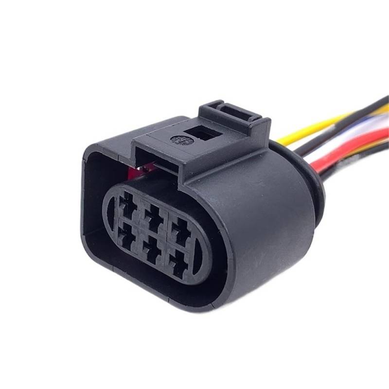HZSMYXGS Kompatibel Mit VW 2 3 4 5 6 8 10-poligem 3,5-mm-Autozündspulen-Wasserdichter Stecker Hupensensorstecker Mit Kabel 1J0973722 1J0973723 Auto Sensorstecker(6P of 1J0973733) von HZSMYXGS