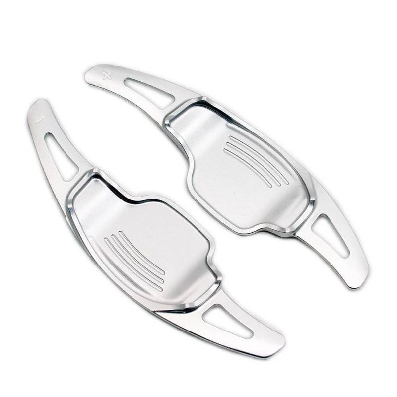 HZSMYXGS Lenkrad Paddles Kompatibel mit Chevrolet für Camaro 5th Gen 2012 2013 2014 2015 Paddel-Schalthebel-Lenkrad-Paddel-Schalthebel-Verlängerungszubehör(Silver) von HZSMYXGS
